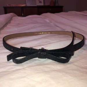 Kate spade new york glitter bow belt